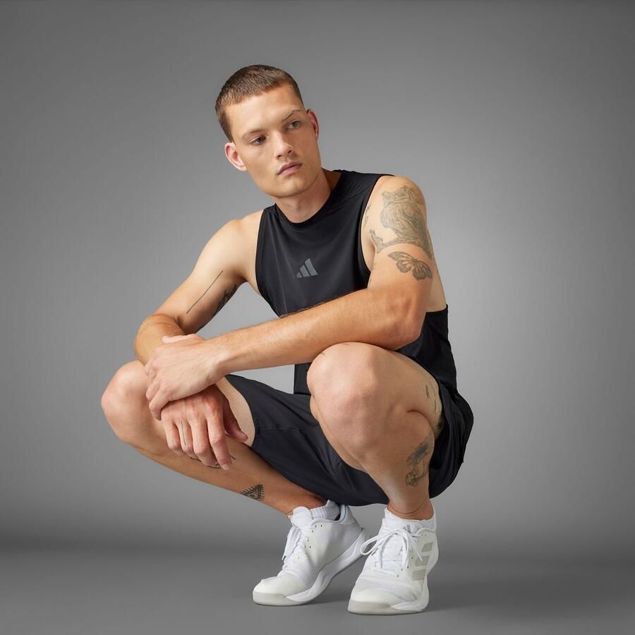 Adidas Designed-for-Training Intensity Tanktop Zwart- Heren Zwart - Foto 2