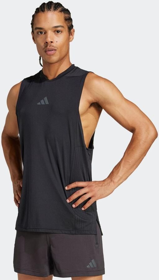 Adidas Designed-for-Training Intensity Tanktop Zwart- Heren Zwart - Foto 11