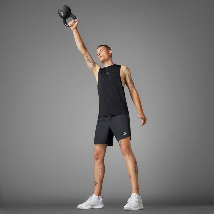 Adidas Designed-for-Training Intensity Tanktop Zwart- Heren Zwart - Foto 5