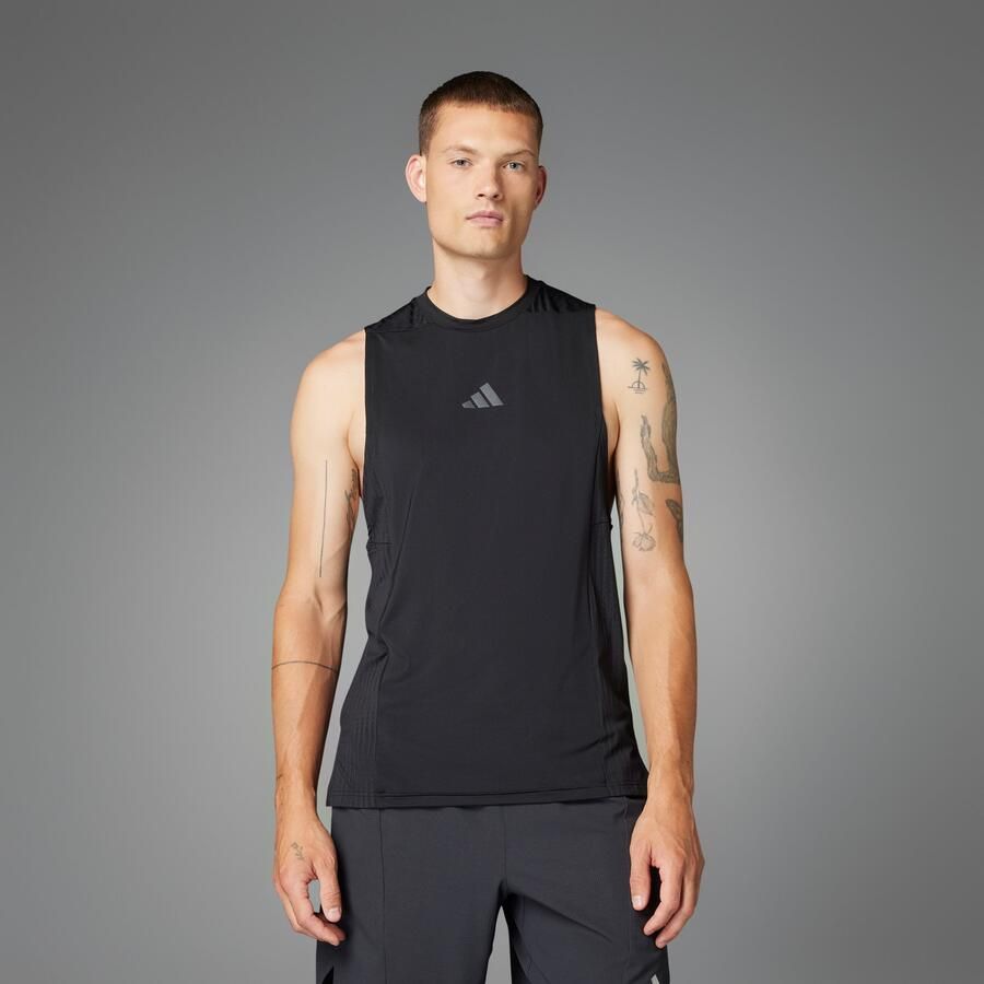 Adidas Designed-for-Training Intensity Tanktop Zwart- Heren Zwart - Foto 8