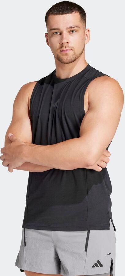 Adidas Designed for Training Workout Tanktop Zwart- Heren Zwart - Foto 7