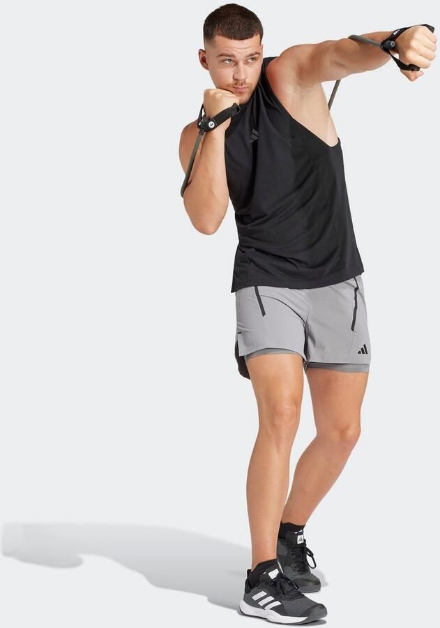 Adidas Designed for Training Workout Tanktop Zwart- Heren Zwart - Foto 3