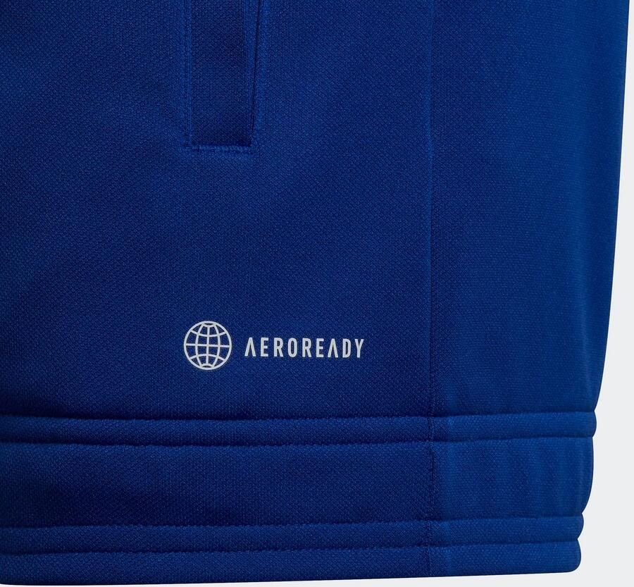 Adidas Performance Junior sportvest blauw wit Jongens Meisjes Gerecycled polyester Opstaande kraag 116 - Foto 2