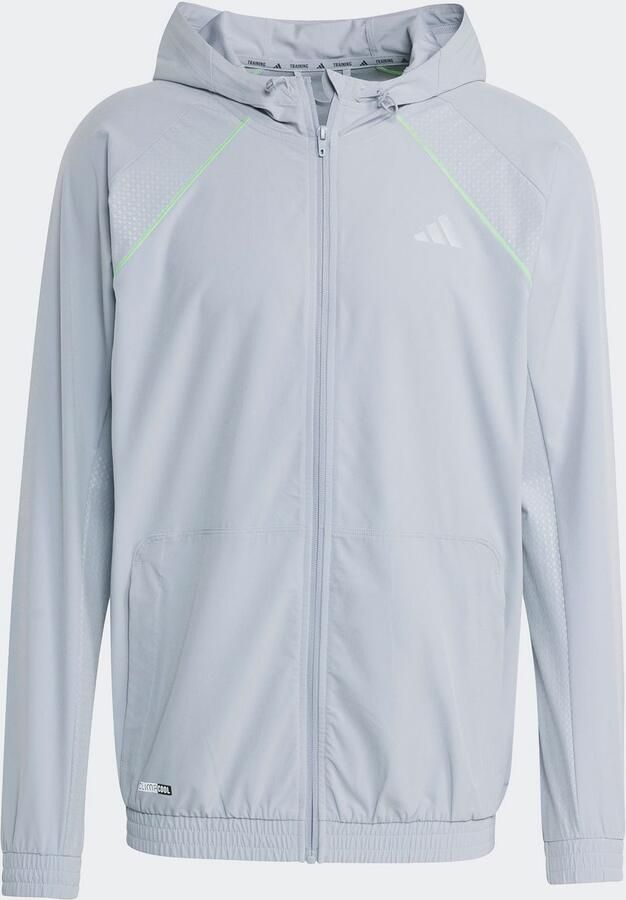 Adidas Training Trainingsjack met capuchon en kangoeroezak - Foto 3