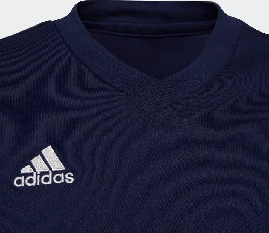 Adidas Perfor ce junior voetbalshirt donkerblauw Sport t-shirt Katoen V-hals 140 - Foto 2