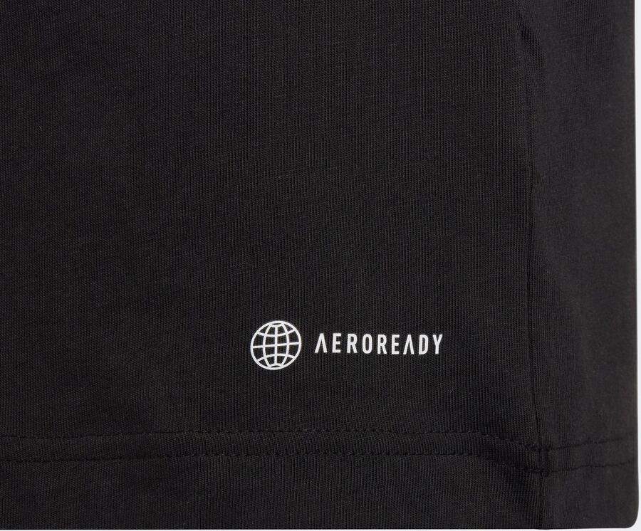 Adidas Perfor ce junior voetbalshirt zwart Sport t-shirt Katoen V-hals 140 - Foto 3