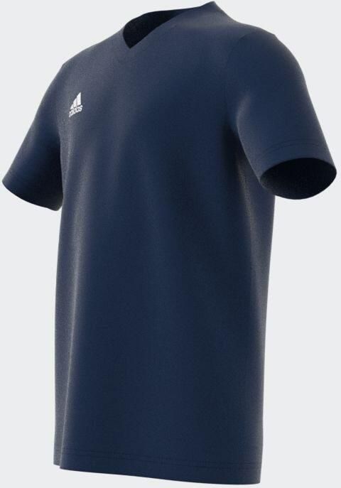 Adidas Perfor ce junior voetbalshirt donkerblauw Sport t-shirt Katoen V-hals 140 - Foto 3