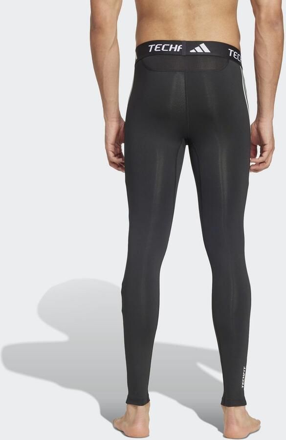 Adidas TECHFIT Compression Training 3-Stripes Lange Legging Zwart- Heren Zwart - Foto 5