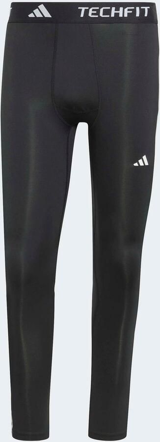 Adidas TECHFIT Compression Training 3-Stripes Lange Legging Zwart- Heren Zwart - Foto 7