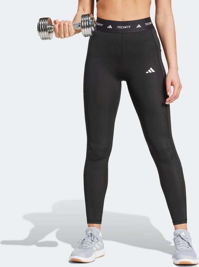 Adidas TECHFIT Stash Pocket Full-Length Legging Zwart- Dames Zwart - Foto 6