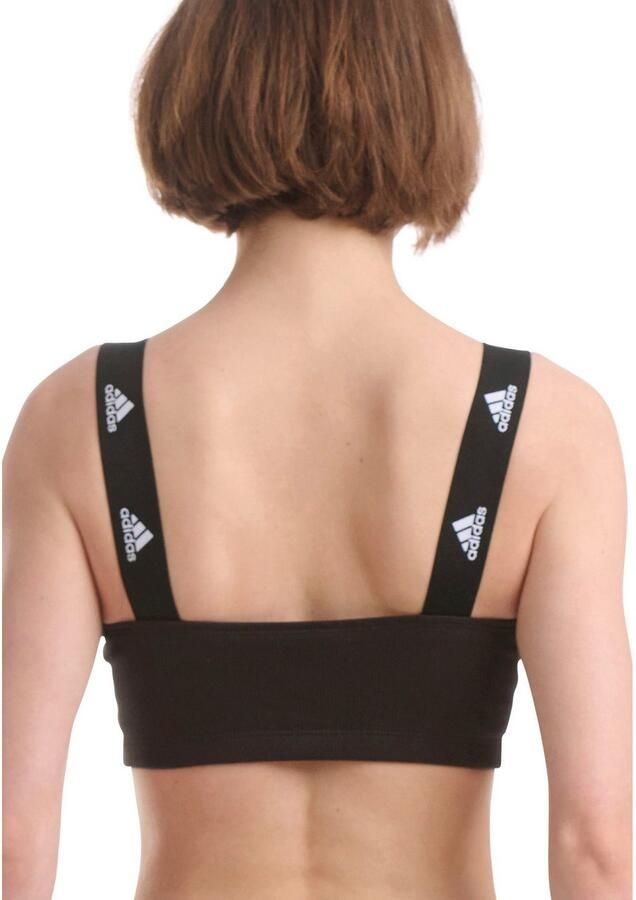 Adidas Sportswear Bandeau-bh Active Light Flex met brede logogeprinte bandjes