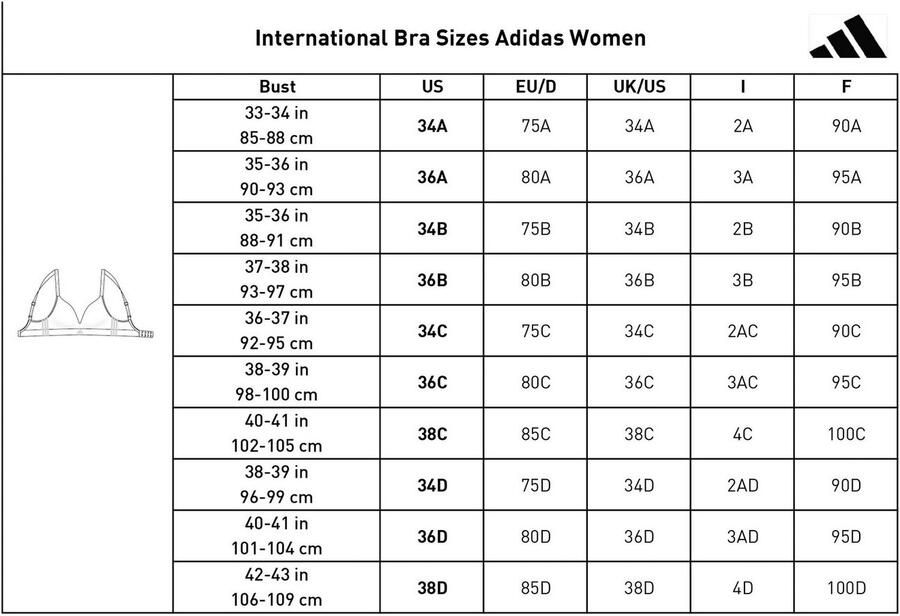 Adidas Sportswear Sport-bh met brede logo-onderband