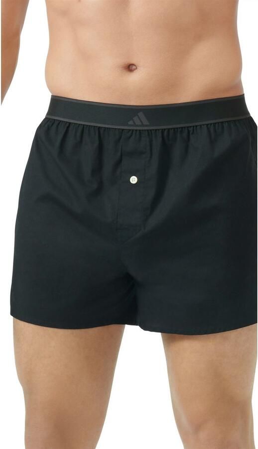 Adidas Sportswear Boxershort Active Woven losse pasvorm knoopsluiting elastische band geweven kwaliteit (Set van 2) - Foto 2