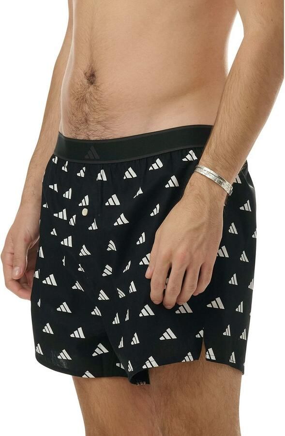 Adidas Sportswear Boxershort Active Woven losse pasvorm knoopsluiting elastische band geweven kwaliteit (Set van 2) - Foto 3