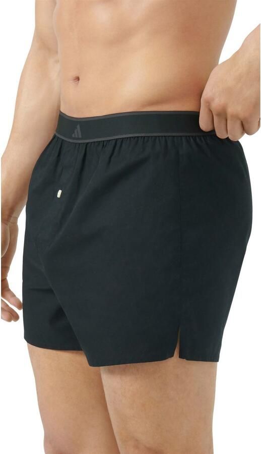 Adidas Sportswear Boxershort Active Woven losse pasvorm knoopsluiting elastische band geweven kwaliteit (Set van 2) - Foto 3