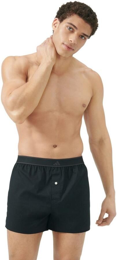 Adidas Sportswear Boxershort Active Woven losse pasvorm knoopsluiting elastische band geweven kwaliteit (Set van 2) - Foto 6