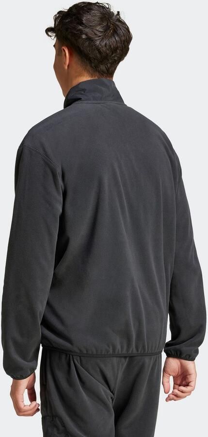 Adidas City Escape Polar Fleece Jack met Halflange Rits Zwart- Heren Zwart - Foto 4