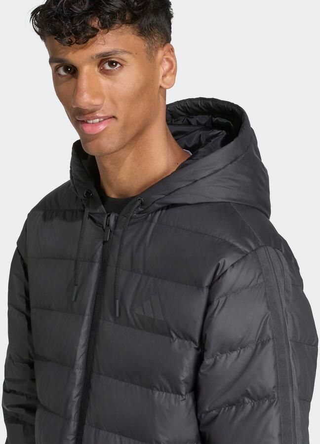 Adidas Essentials CLIMAWARM 3-Stripes Light Down Parka met Capuchon - Foto 2