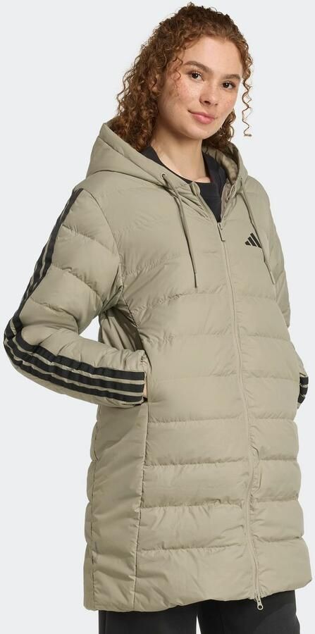 Adidas Essentials CLIMAWARM 3-Stripes Light Down Parka met Capuchon - Foto 6
