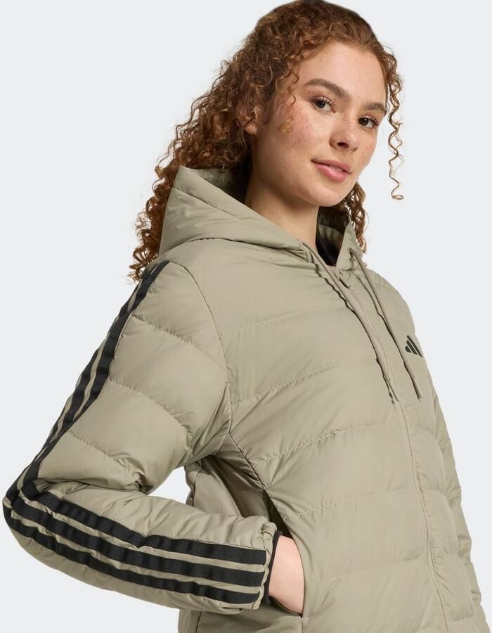 Adidas Essentials CLIMAWARM 3-Stripes Light Down Parka met Capuchon - Foto 2