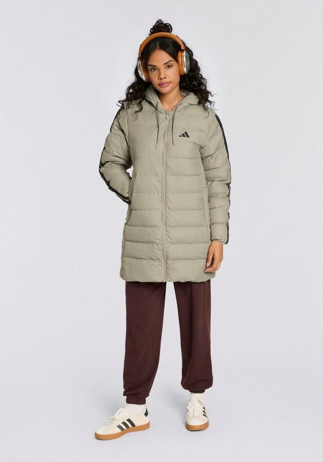 Adidas Essentials CLIMAWARM 3-Stripes Light Down Parka met Capuchon - Foto 4