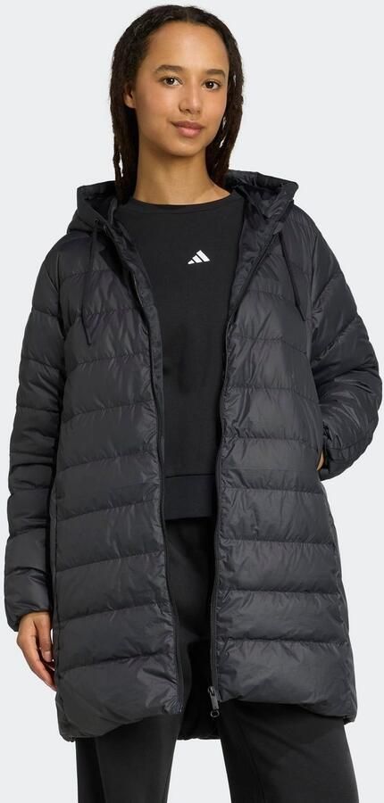 Adidas Sportswear Regular fit lange gewatteerde jas met vulling van dons - Foto 6