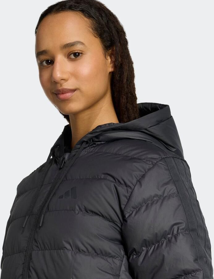 Adidas Sportswear Regular fit lange gewatteerde jas met vulling van dons - Foto 2