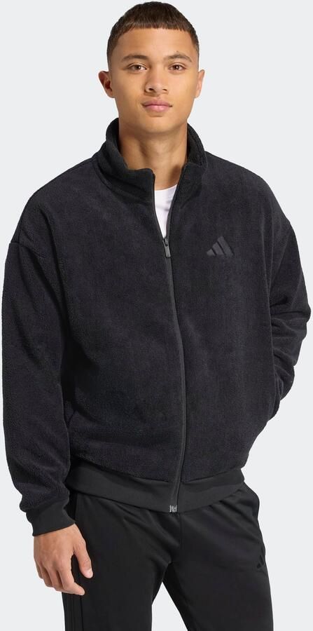 Adidas Sportswear Fleecejack met opstaande kraag en ritssluiting - Foto 6