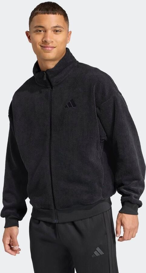 Adidas Sportswear Fleecejack met opstaande kraag en ritssluiting - Foto 4