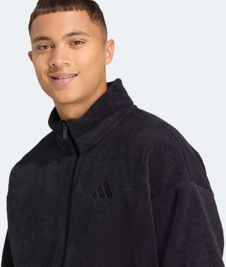 Adidas Sportswear Fleecejack met opstaande kraag en ritssluiting - Foto 2