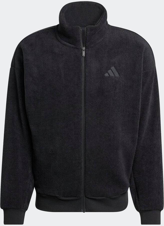 Adidas Sportswear Fleecejack met opstaande kraag en ritssluiting - Foto 3