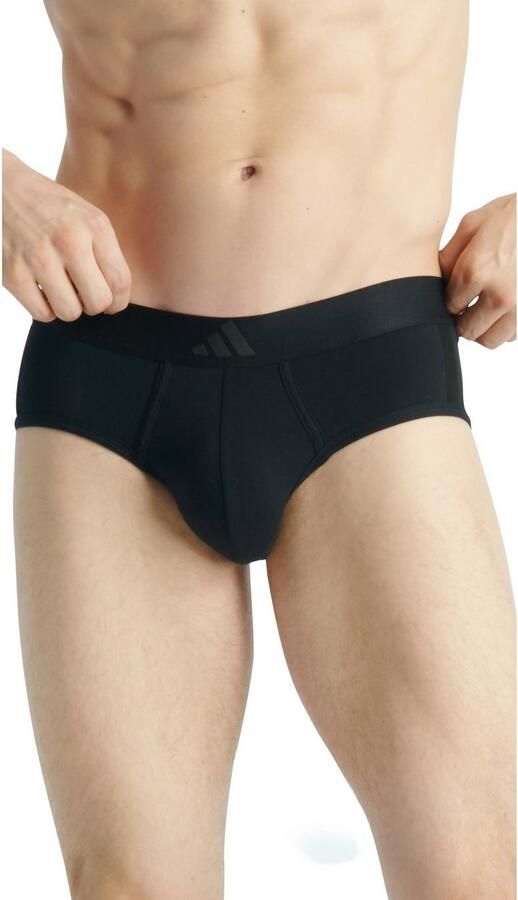 Adidas Sportswear Heupslip Active Flex Cotton 3 Strepen elastische logoband zonder opening sportief design (Set van 2) - Foto 2