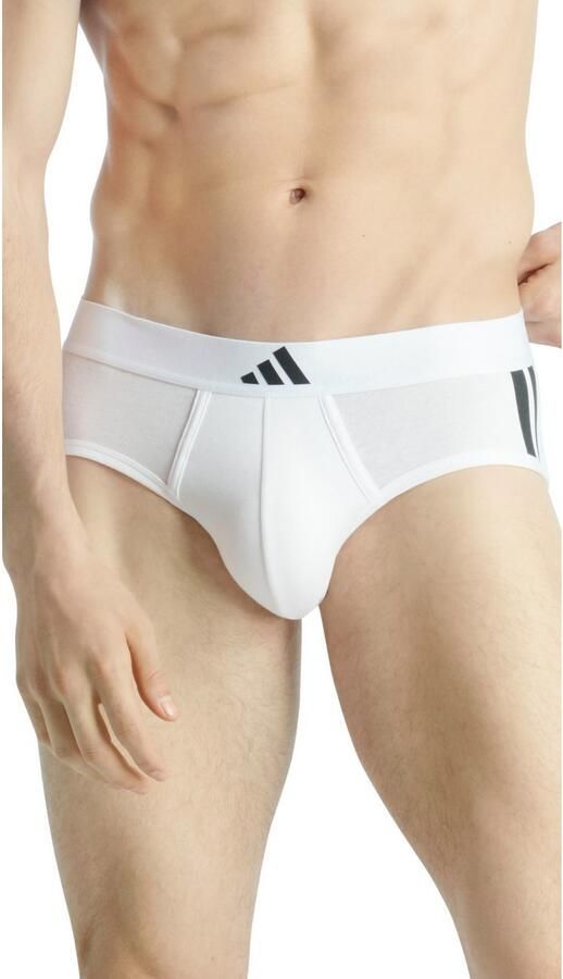 Adidas Sportswear Heupslip Active Flex Cotton 3 Strepen elastische logoband zonder opening sportief design (Set van 2) - Foto 3