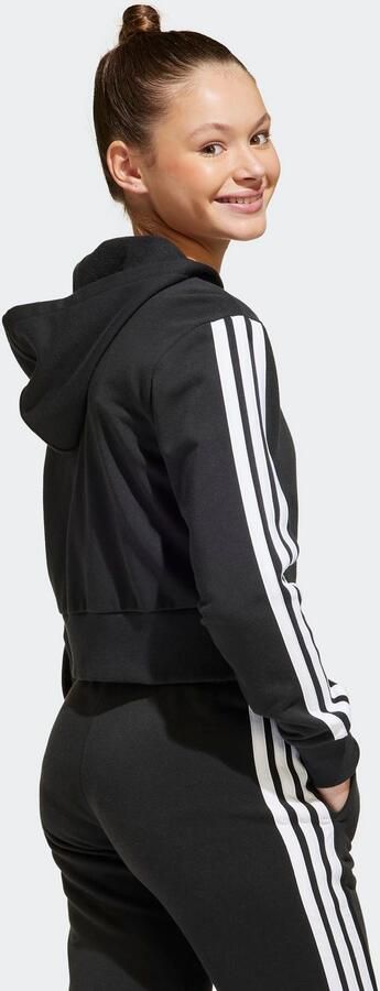 Adidas Essentials Ritshoodie Kids Zwart Kind Zwart - Foto 5