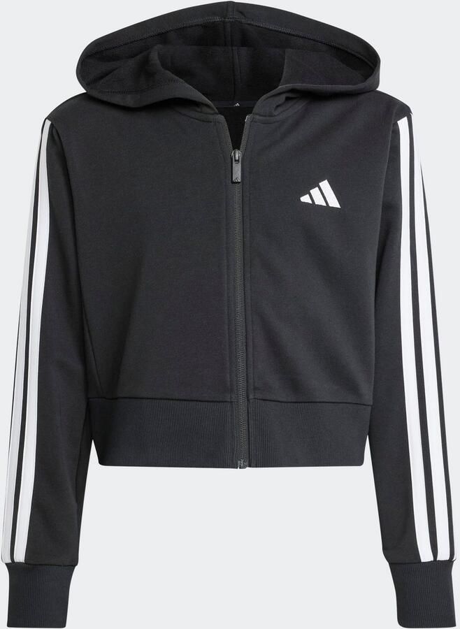 Adidas Essentials Ritshoodie Kids Zwart Kind Zwart - Foto 3