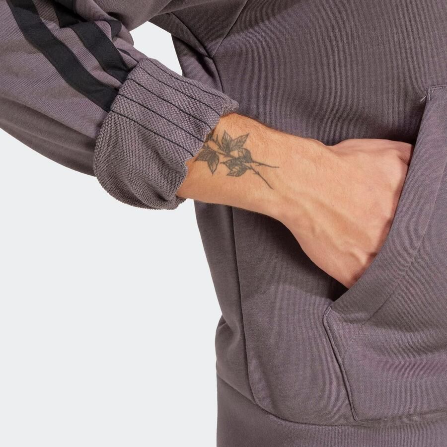 Adidas Essentials 3-Stripes French Terry Hoodie Grijs- Heren Grijs - Foto 8