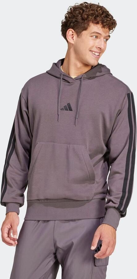 Adidas Essentials 3-Stripes French Terry Hoodie Grijs- Heren Grijs - Foto 7