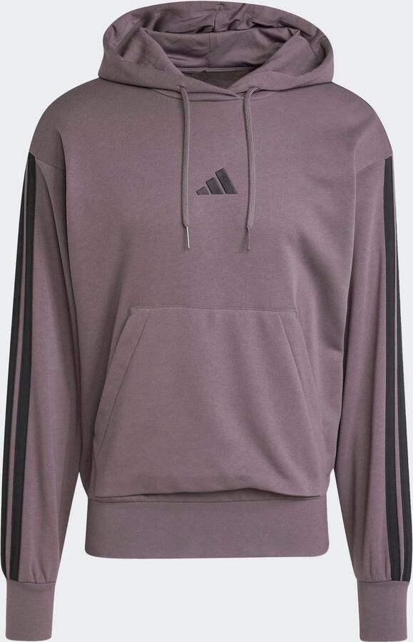 Adidas Essentials 3-Stripes French Terry Hoodie Grijs- Heren Grijs - Foto 3