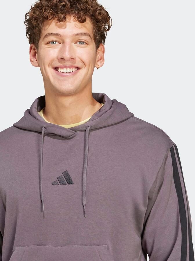 Adidas Essentials 3-Stripes French Terry Hoodie Grijs- Heren Grijs - Foto 2