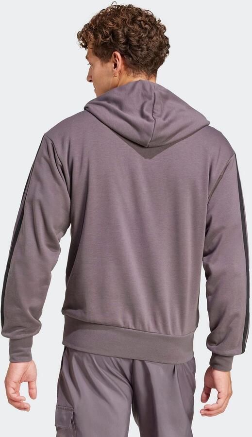 Adidas Essentials 3-Stripes French Terry Hoodie Grijs- Heren Grijs - Foto 4