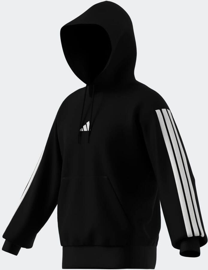 Adidas Zwarte hoodie Essentials 3 Stripes Black Heren - Foto 3