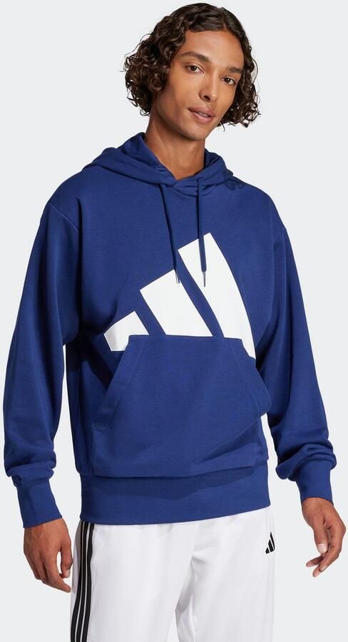 Adidas Blauwe hoodie Essentials Big Logo White Heren - Foto 9