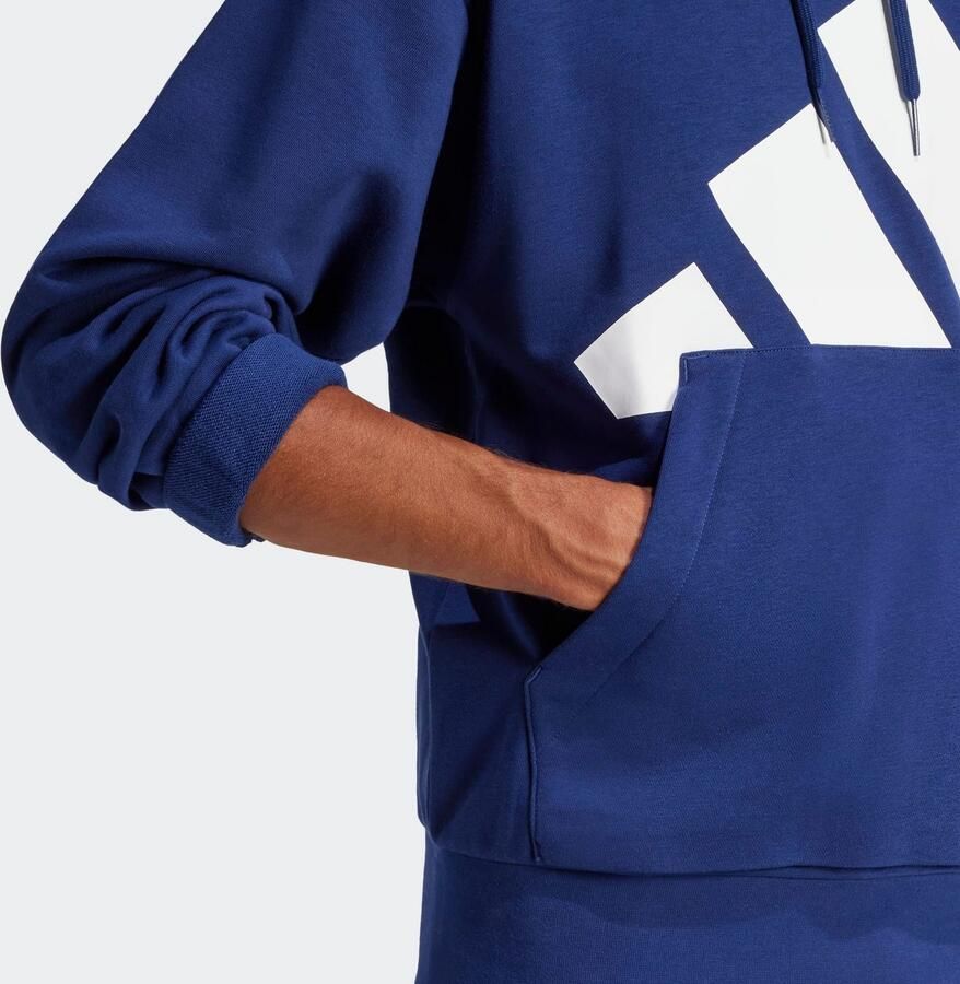 Adidas Blauwe hoodie Essentials Big Logo White Heren - Foto 2