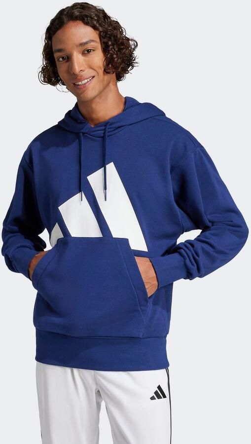 Adidas Blauwe hoodie Essentials Big Logo White Heren - Foto 6