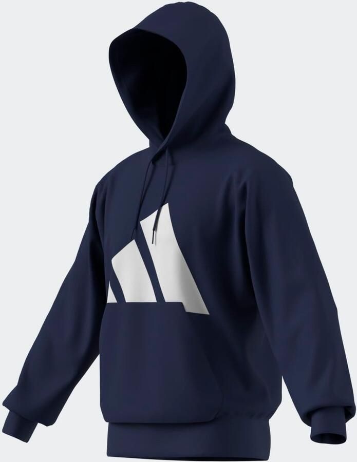 Adidas Blauwe hoodie Essentials Big Logo White Heren - Foto 3