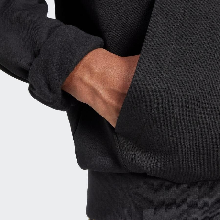 Adidas Sportswear Hoodie met logostitching model 'FEELCOZY'