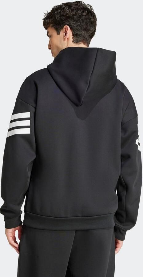 Adidas Future Icons 3-Stripes Hoodie Zwart- Heren Zwart - Foto 8