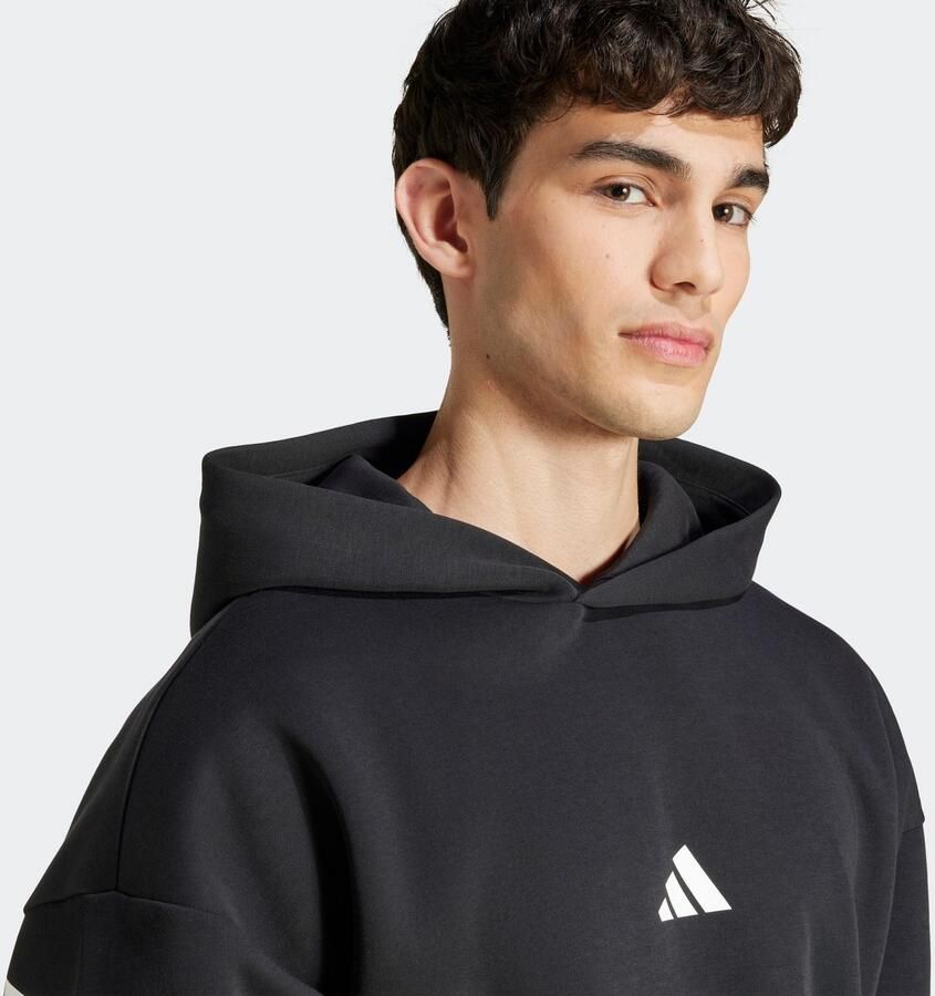 Adidas Future Icons 3-Stripes Hoodie Zwart- Heren Zwart - Foto 2
