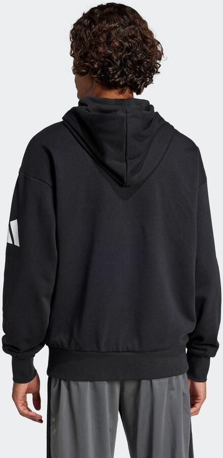 Adidas Essentials Loose-Fit 3 Bar Logo French Terry Hoodie - Foto 4