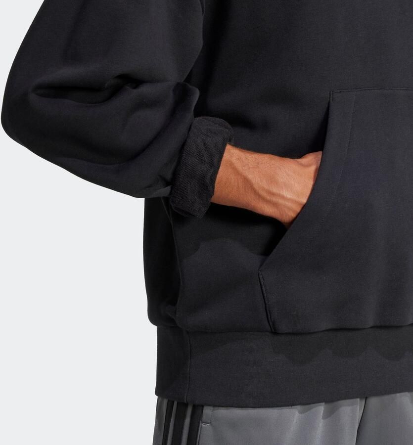 Adidas Essentials Loose-Fit 3 Bar Logo French Terry Hoodie